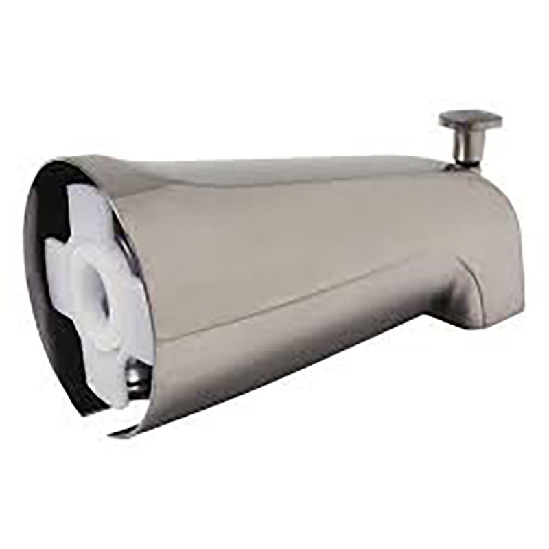 Slip-On Tub Spout with Diverter - Satin Nickel