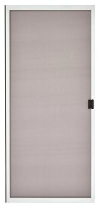 36" White Frame Fiberglass Sliding Patio Screen Door