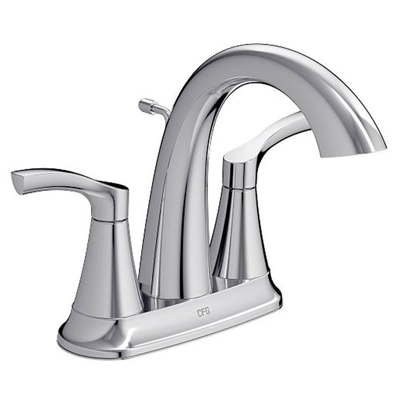 CFG Ash Two Handle Bathroom Faucet - Chrome - With Pop-Up