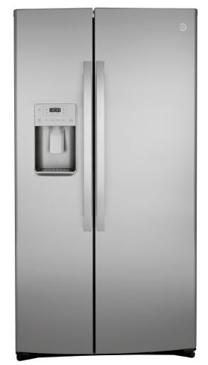 GE 25.1 cu. ft. Side by Side Refrigerator with Ice Maker - Stainless Steel