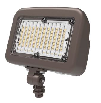 LED Security Flood Light with Photocell - Bronze
