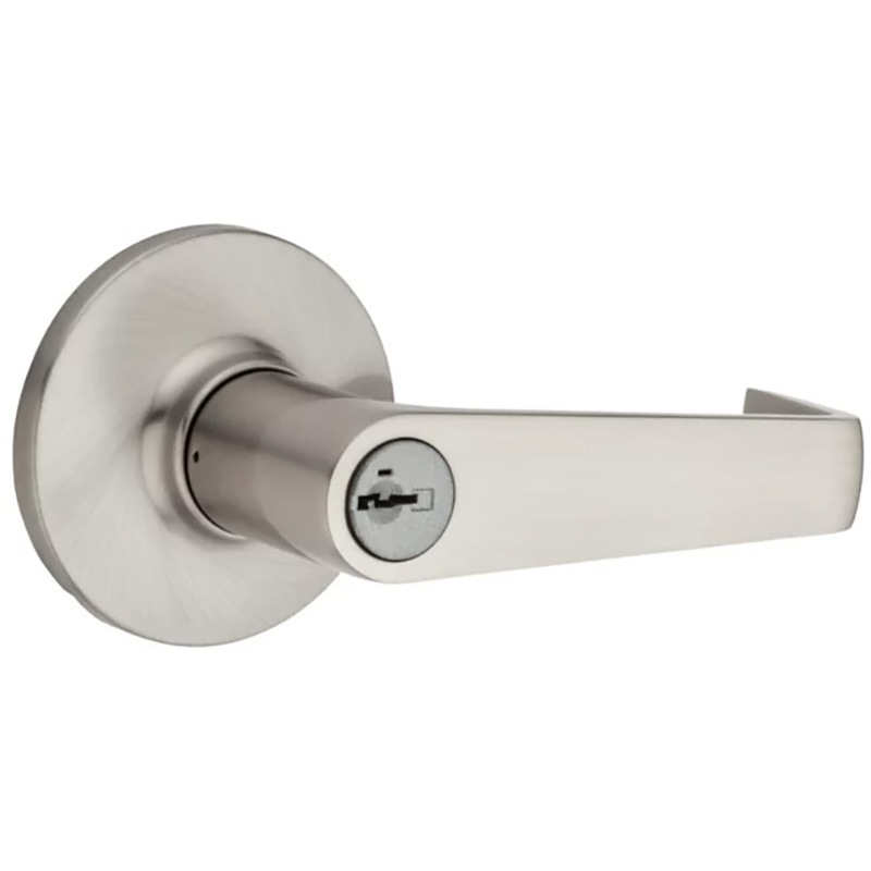 Kwikset 438CNL Carson SmartKey Entry Lever - Satin Nickel