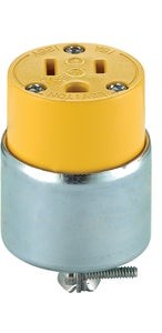 15amp Female Armored Plug End