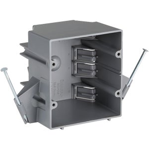 2 Gang PVC Nail In Box