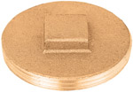 4" Brass Pipe Clean Out Plug