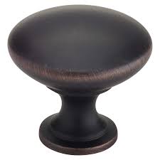 1-1/4" Oval Cabinet Knob - Bronze