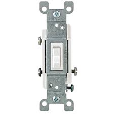 3 Way CO/ALR Toggle Light Switch - 15 Amp - White