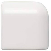 2" x 2" Ceramic Bullnose "Mud" Outside Corner - White