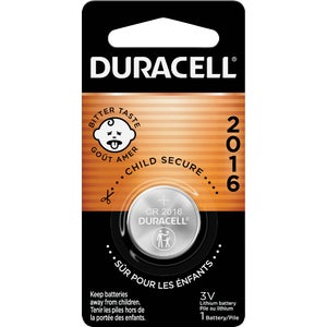 Duracell 2016 3 Volt Lithium Coin Cell Battery
