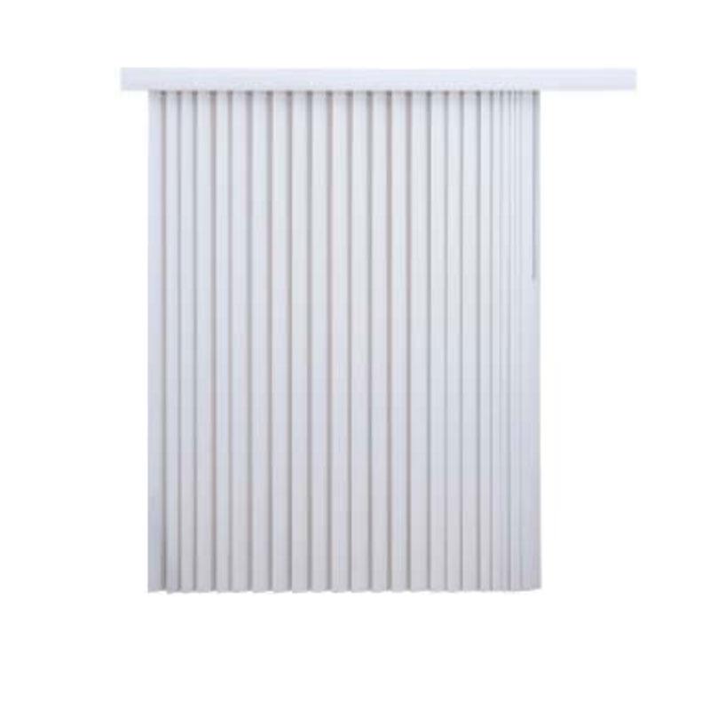 104" x 84" White Vertical Blind with 3-1/2" Slats