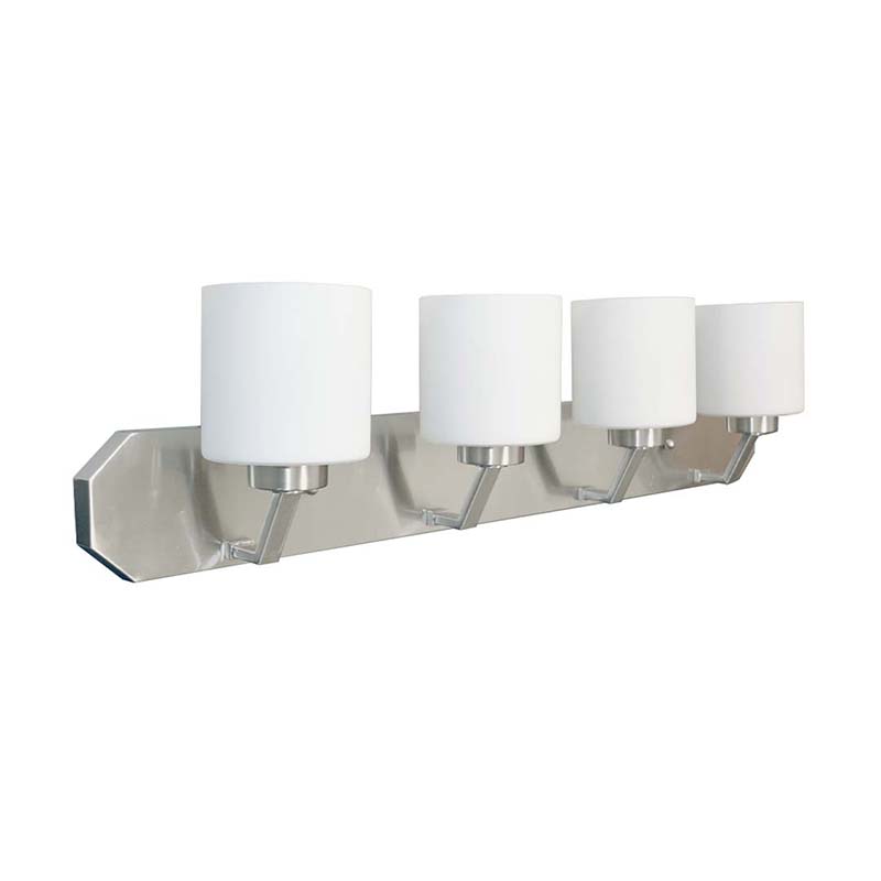 36" Paris 4 Bulb Vanity Fixture - Satin Nickel