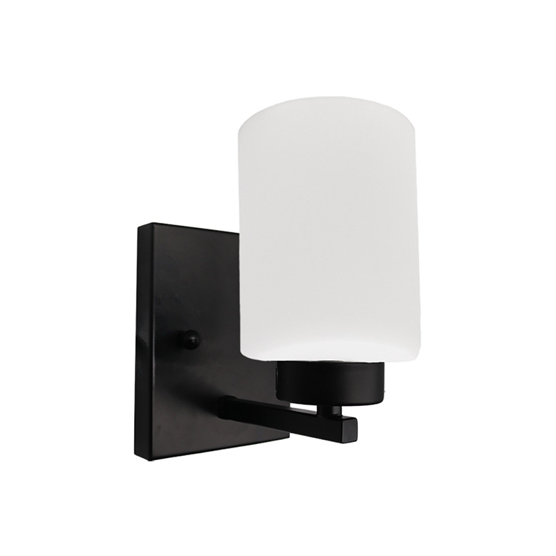 7" Idris 1 Bulb Wall Sconce - Matte Black
