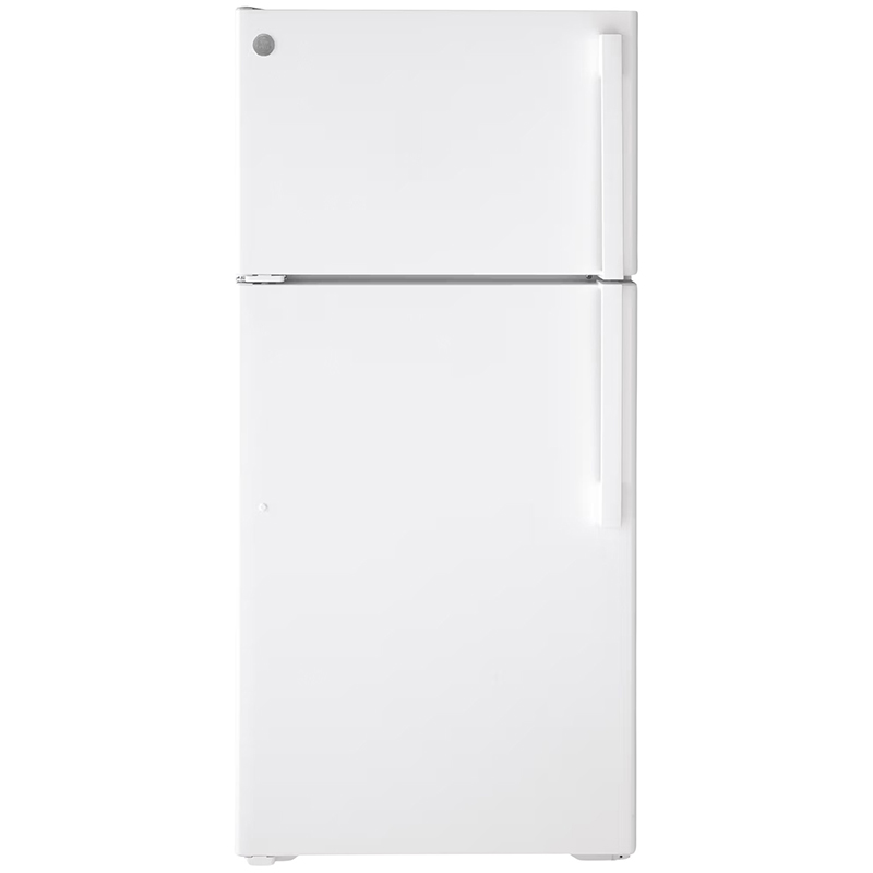 GE® 15.6 cu. ft. Icemaker Ready Top Freezer Refrigerator - White