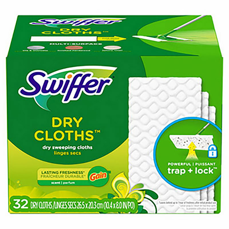 Swiffer Dry Cloth with Gain Original Scent Refills  32/pack