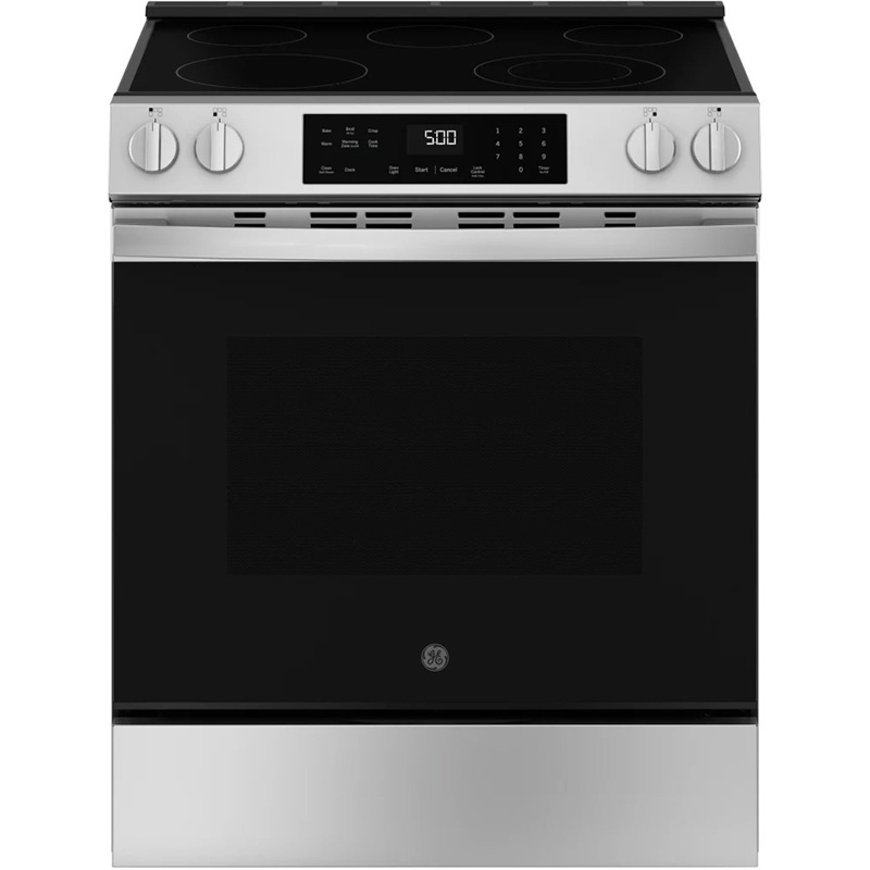 GE® Energy Star® 30" Slide-In 5 Element Electric Range - Black