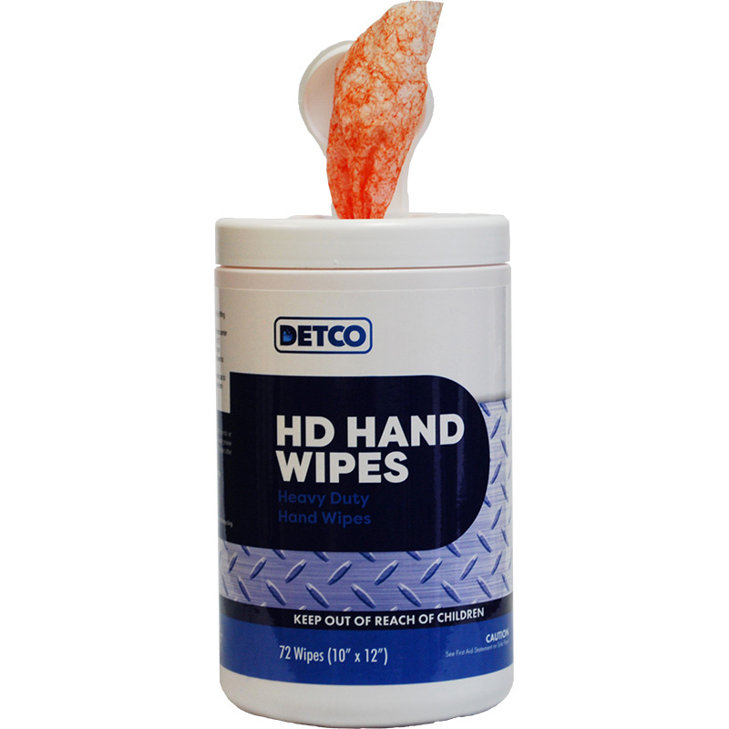 Detco HD Dual Texture Hand Wipes - 72/pack