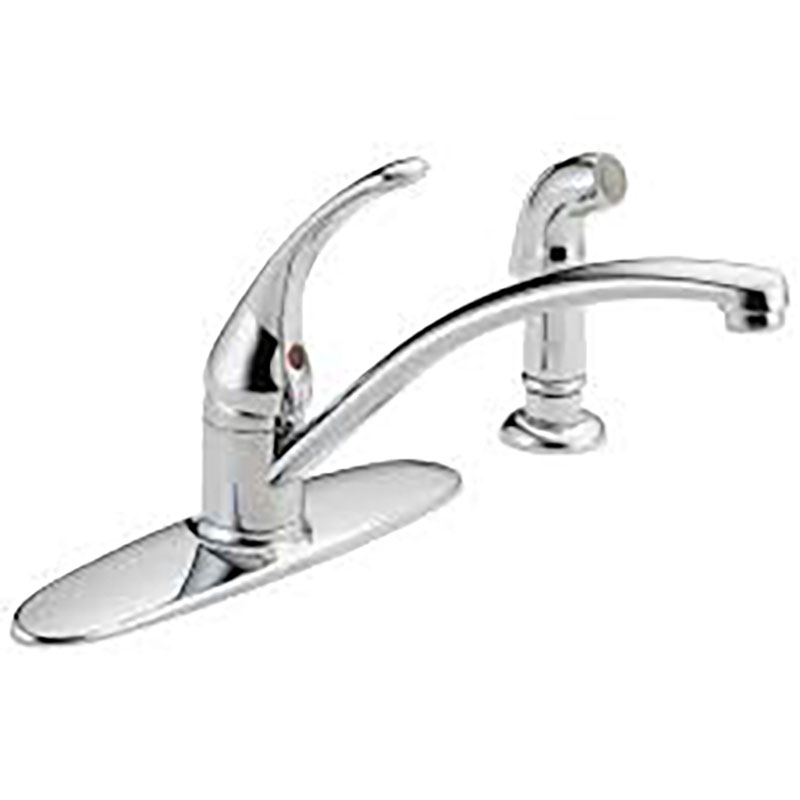 Delta 1Hdl Kitch Faucet W/Spr Ch