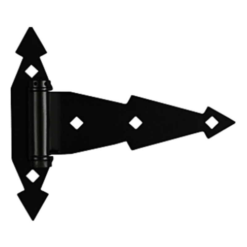Tee Hinges 8" Black Pk/2