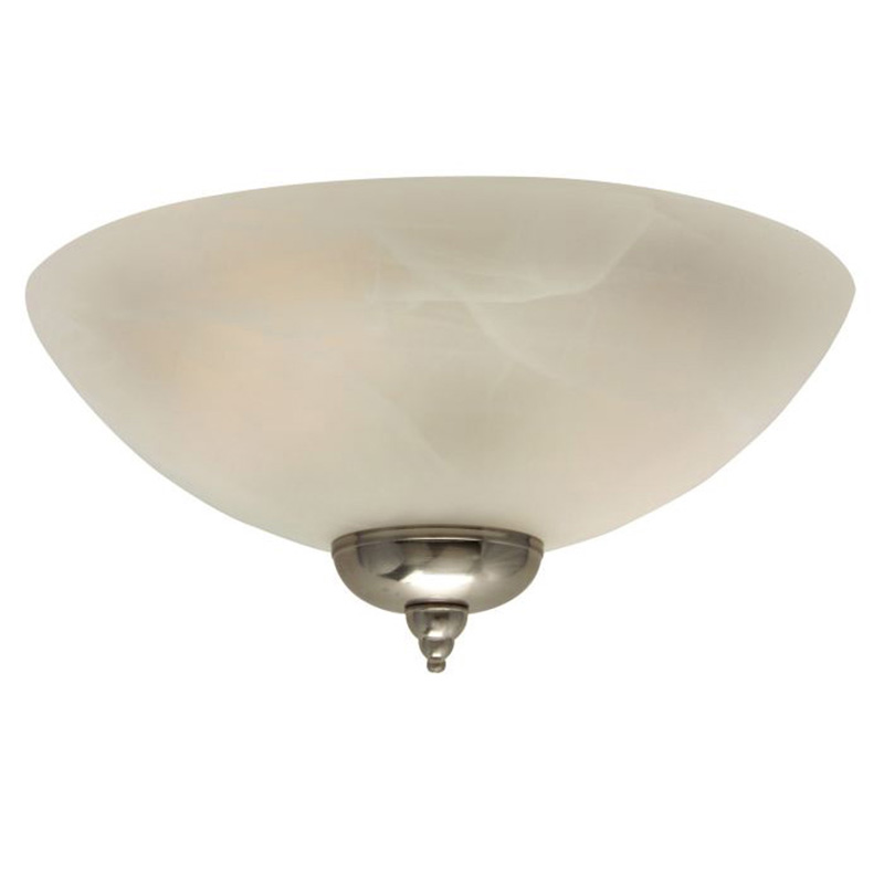 Universal 2 Light LED Ceiling Fan Light Kit - Satin Nickel