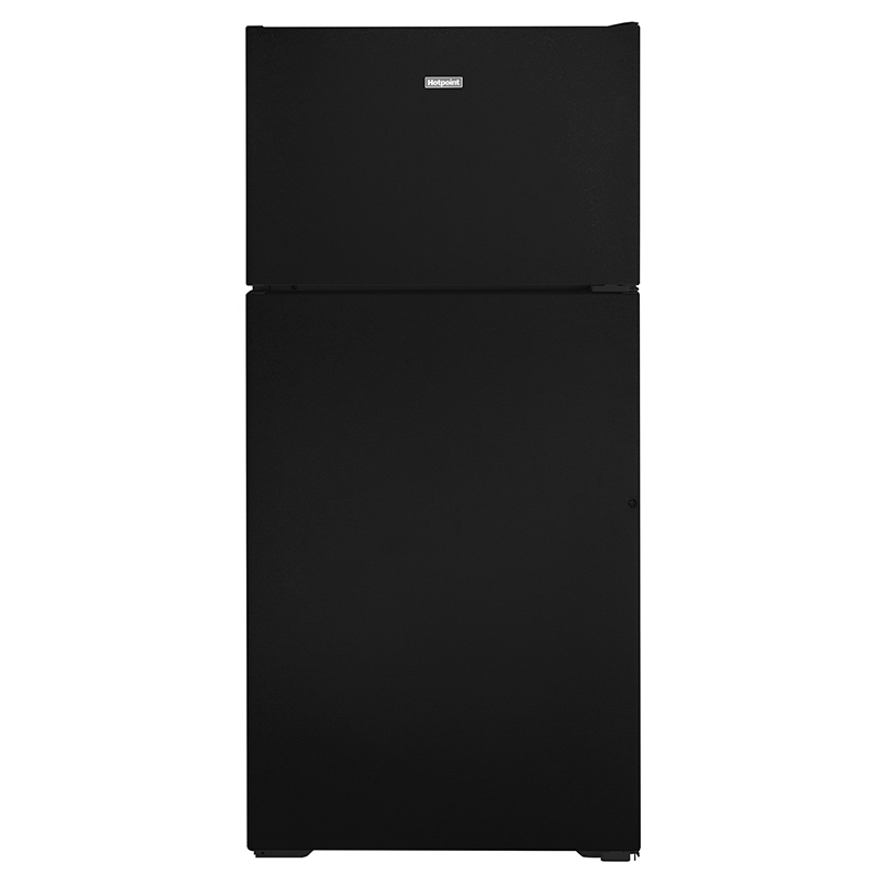Hotpoint® 15.6 cu. ft. Icemaker Ready Top Freezer Refrigerator - Black