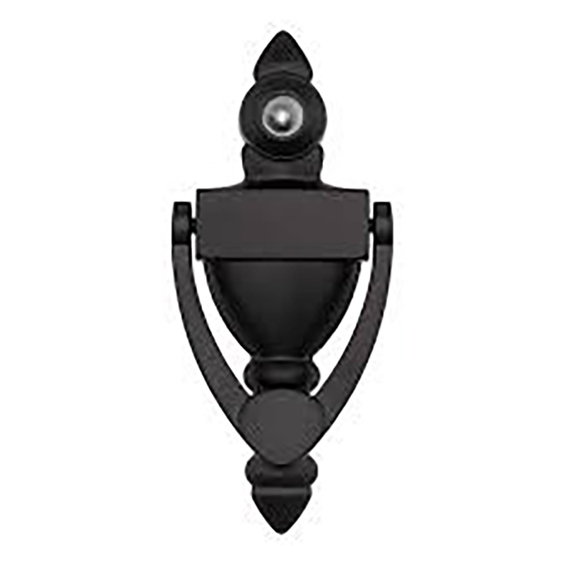 5-1/2" Door Knocker and 180º Viewer - Matte Black