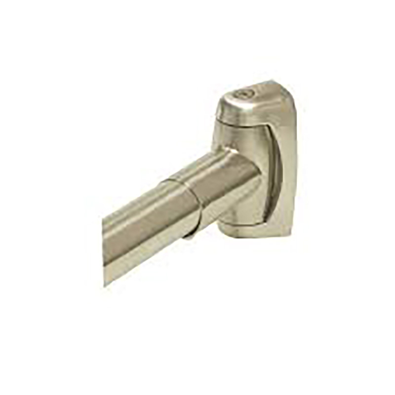 5' Fixed Curved Shower Rod - Satin Nickel
