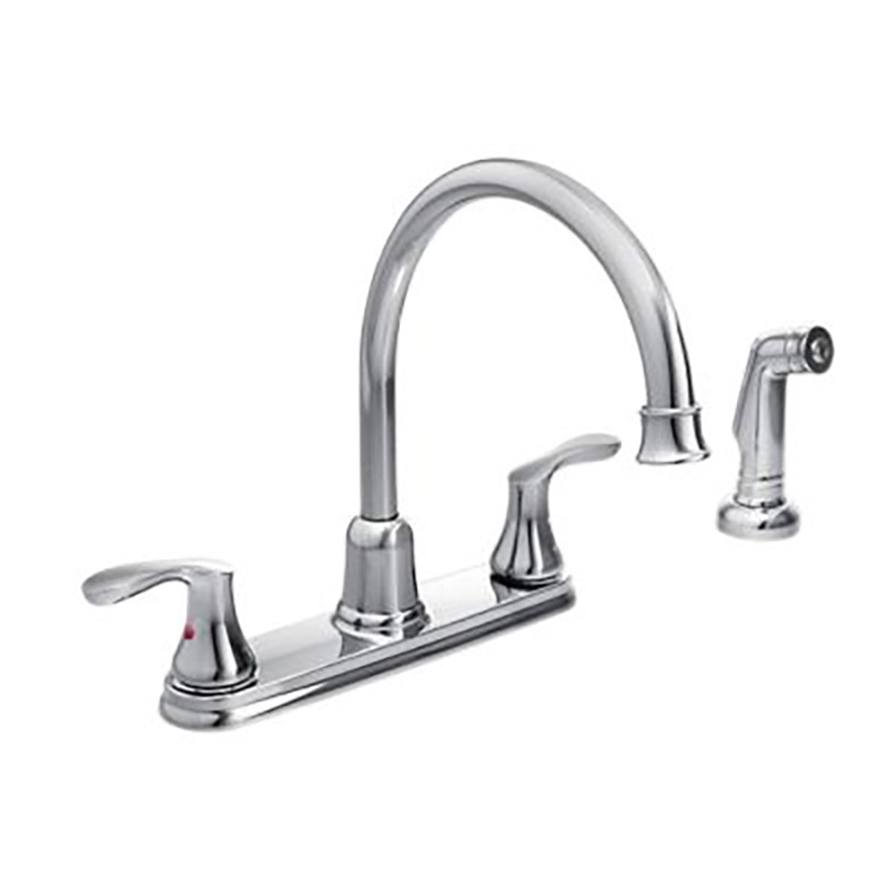 CFG Cornerstone Two Handle Kitchen Faucet - Chrome - With Spray