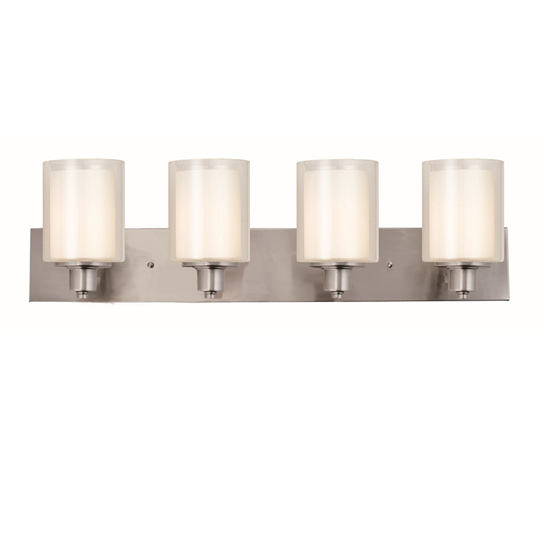 32" Oslo 4 Bulb Vanity Fixture - Satin Nickel