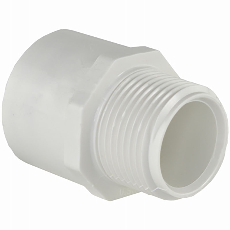 3/4" MIP x 1" Slip Schedule 40 PVC Reducing Male Adapter