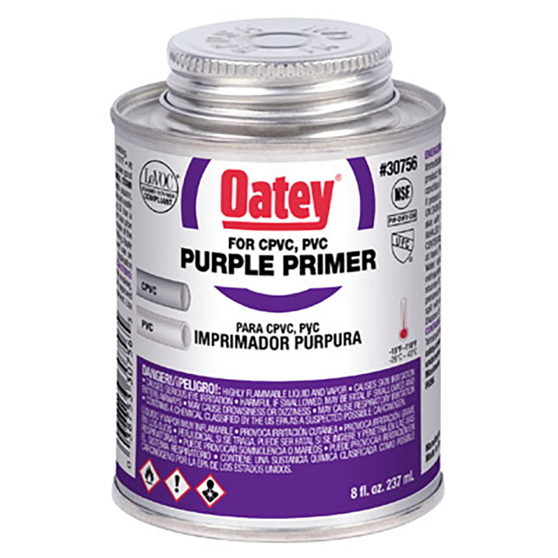 Oatey Purple PVC Pipe Primer - 8 oz