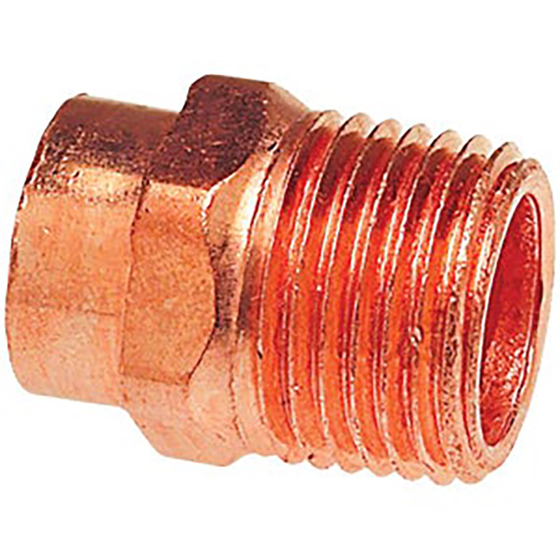 3/8" Sweat x 3/8" MIP Copper Male Adapter