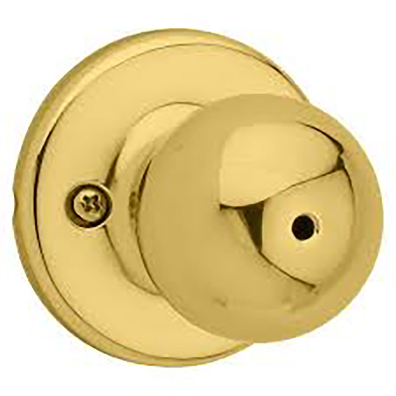 Kwikset Polo 300P Privacy Lock - Polished Brass