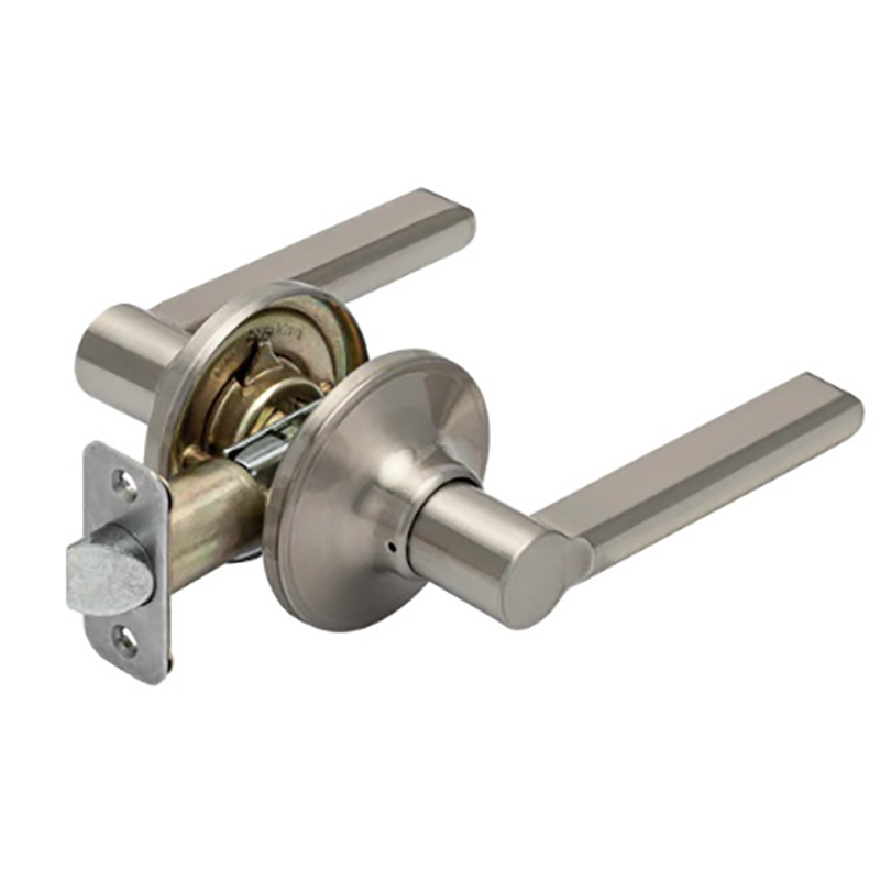 Economy Contemporary Passage Lever - Satin Nickel
