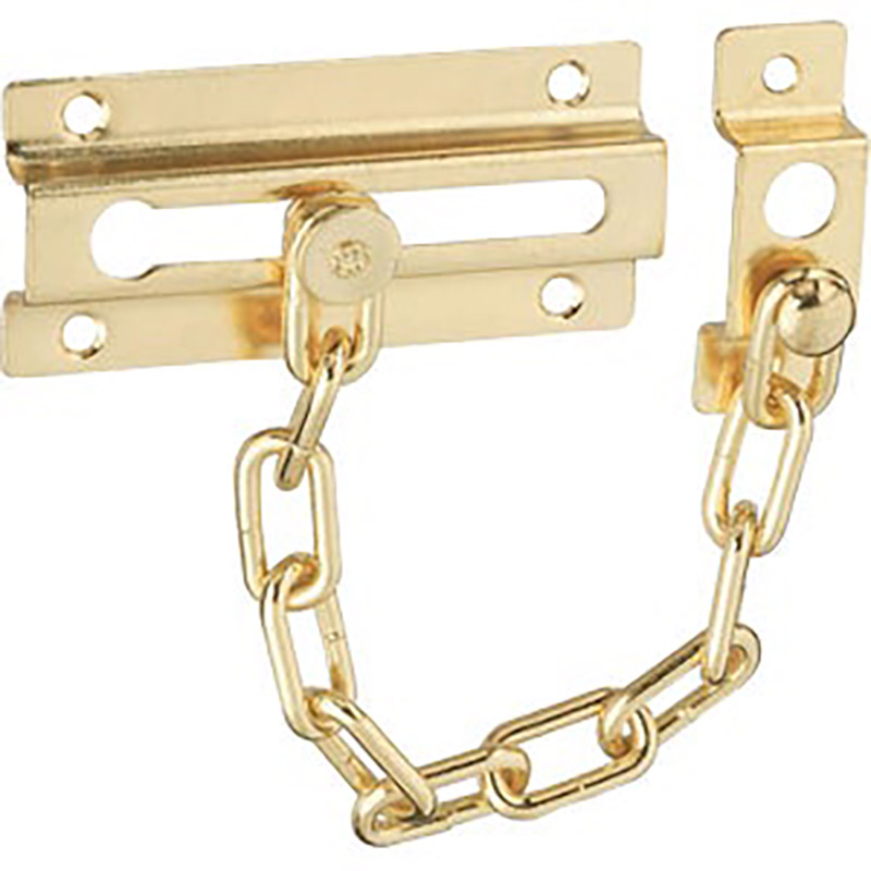 Door Chain Guard Lock - Polished Brass