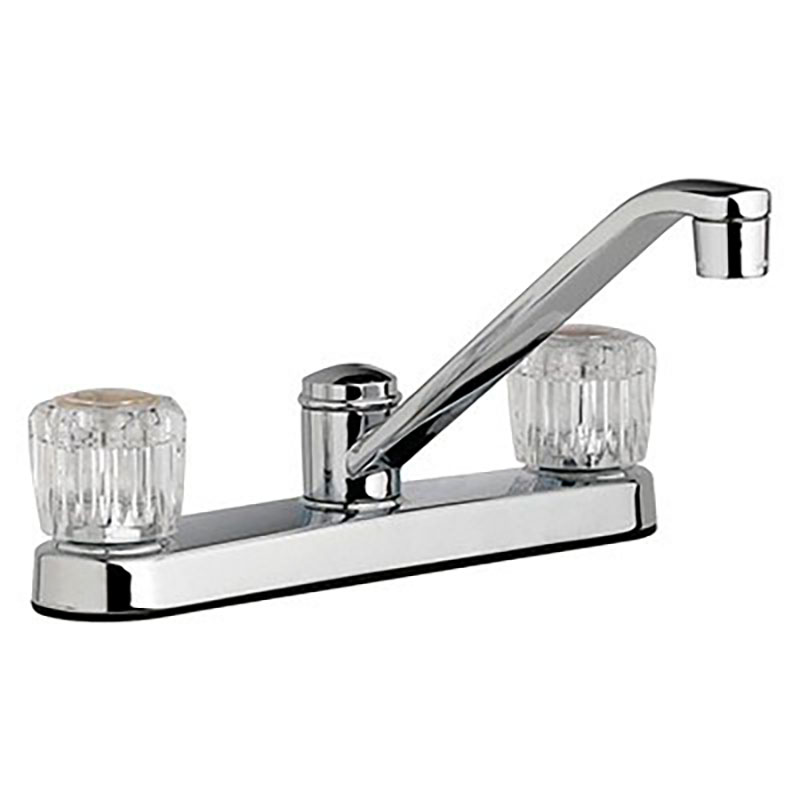 Two Handle Kitchen Faucet - Chrome - Without Spray